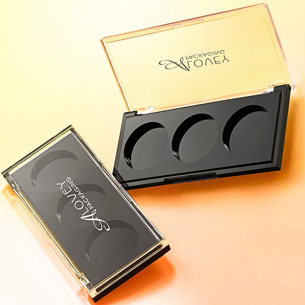 Triple eyeshadow case 